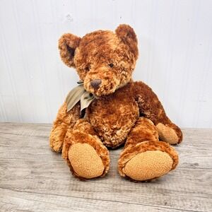 Harvest Moon Teddy Bear Plush Stuffed Animal with Bow 10"